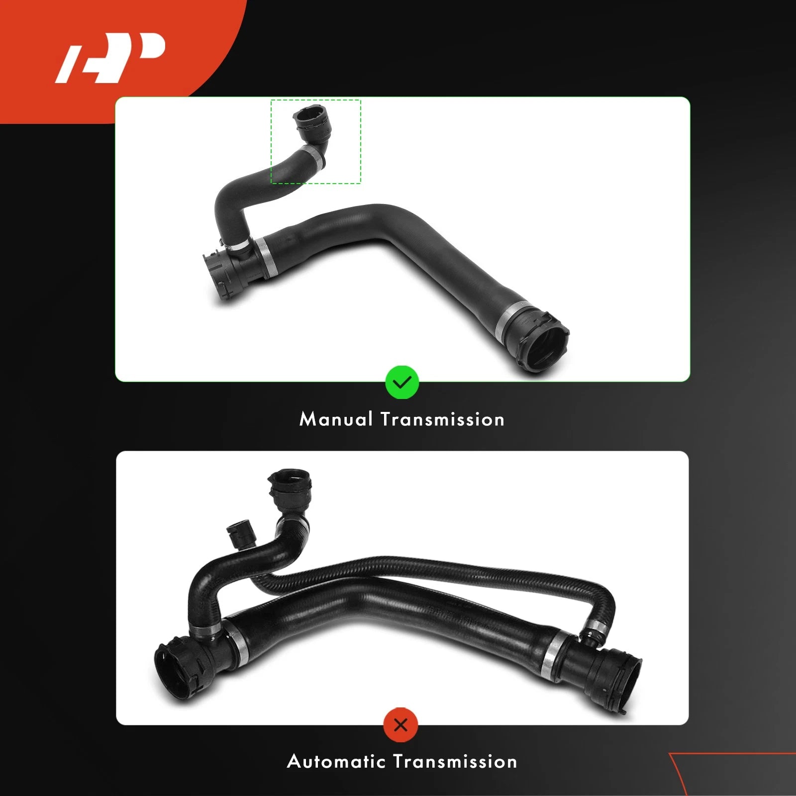 Upper Radiator Hose for BMW 550i E60 E63 (2006-2010) V8 4.8L