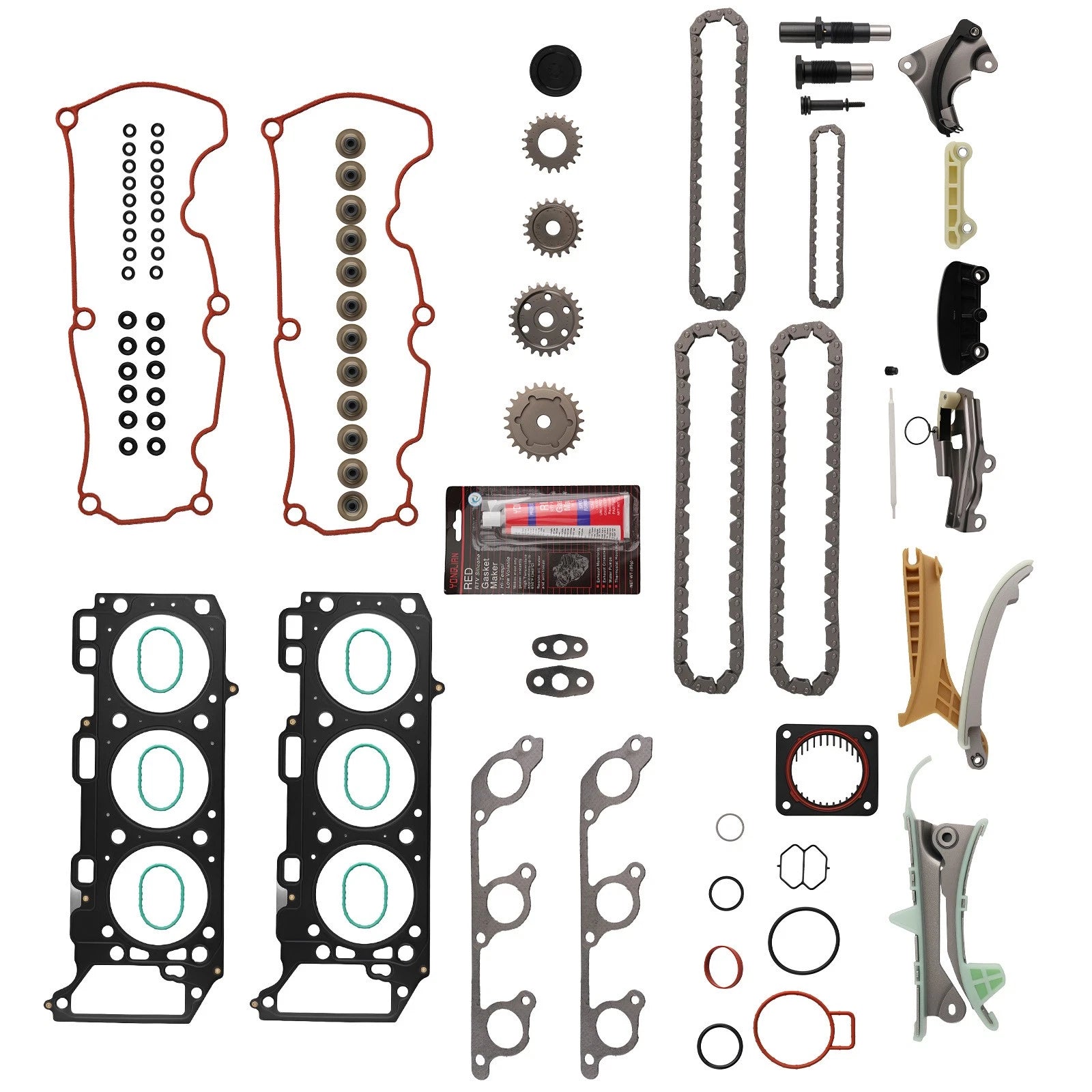 Timing Chain Kit and Full Head Gasket Set for Ford Ranger Explorer (2000–2009)