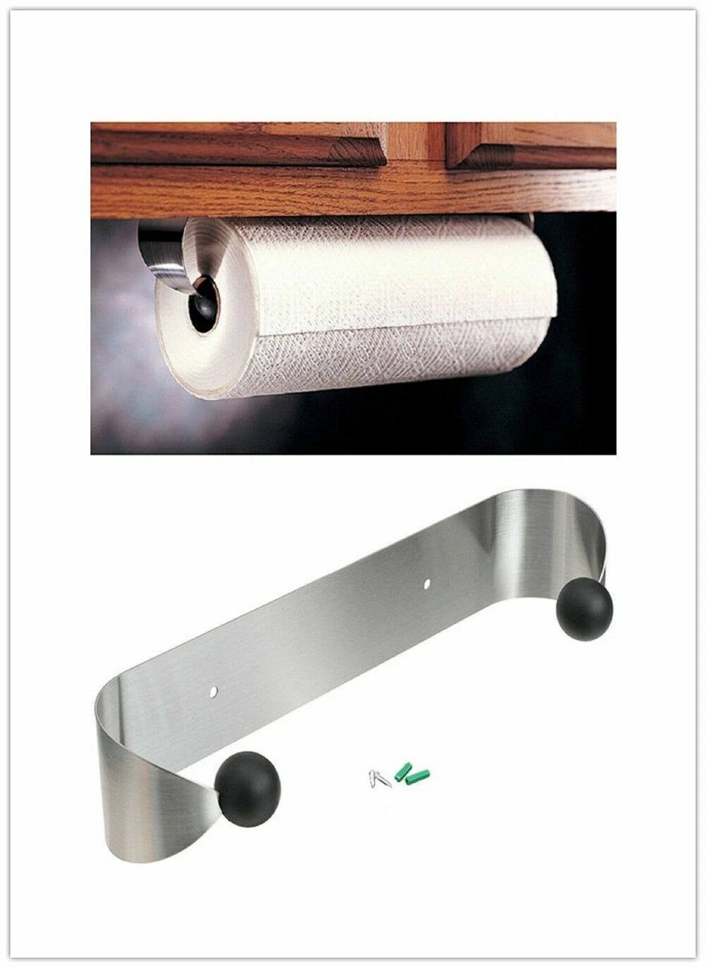 Under Cabinet Paper Towel Holder for Kitchen Bathroom