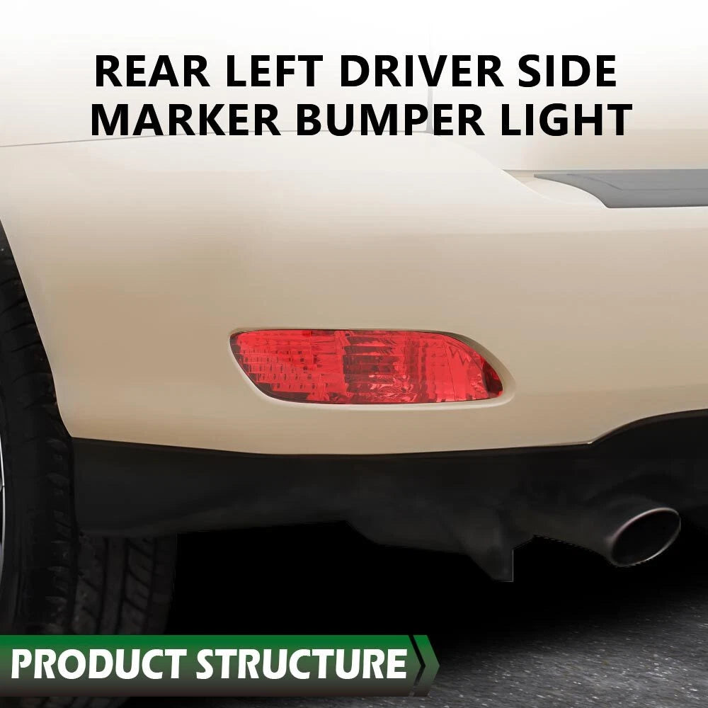 Left Driver Rear Side Marker Bumper Light for RX330 RX350 RX400H (2004–2009)