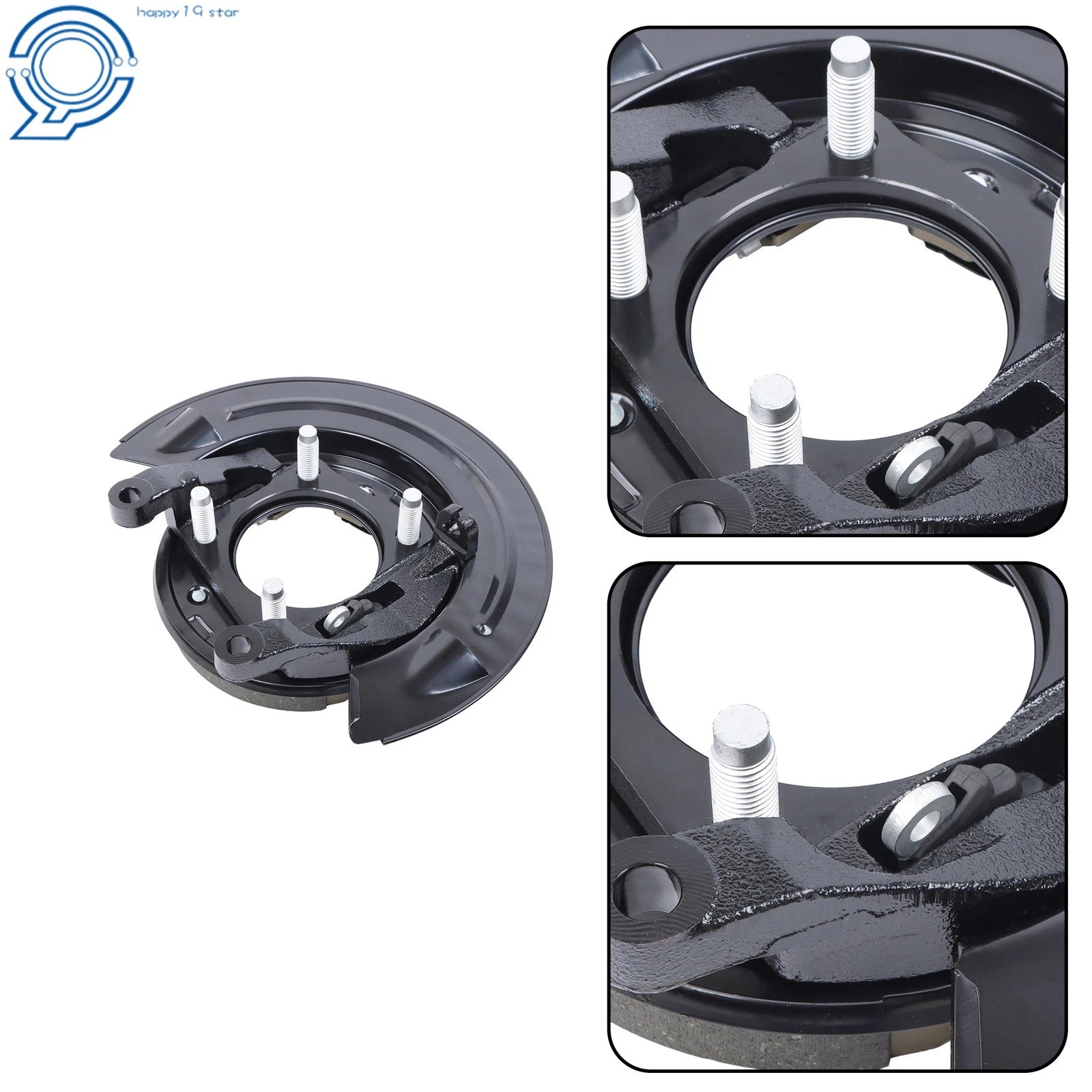 Rear Parking Brake Assembly with Backing Plate for Dodge Ram 2500 3500