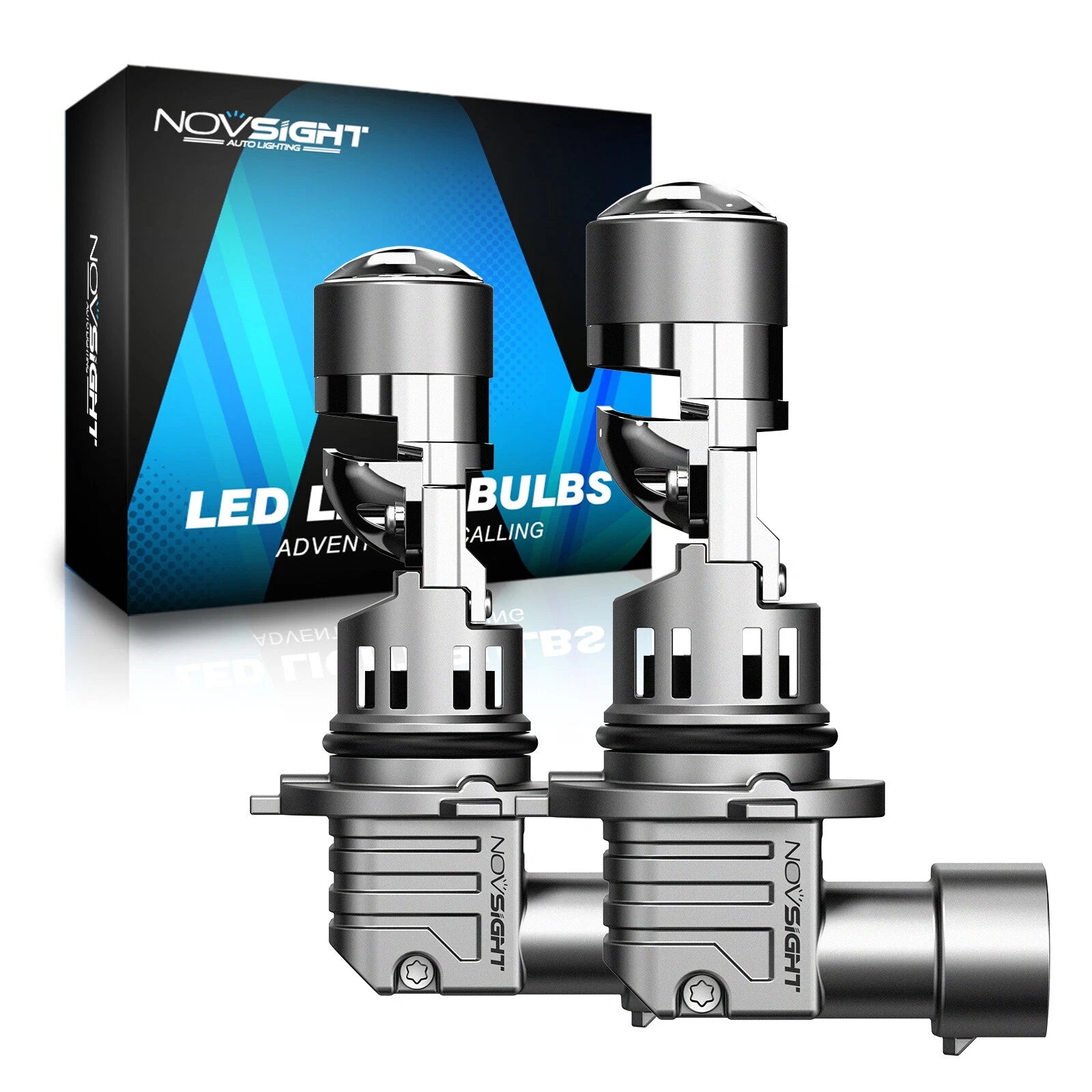 2X 9006 LED Headlight Bulbs for NOVSIGHT (6500K, 17000LM)
