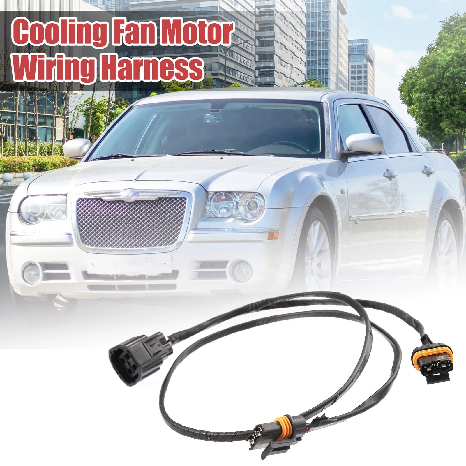 Radiator Cooling Fan Wiring Harness for Dodge Charger, Magnum, Chrysler 300 (2005–2010)