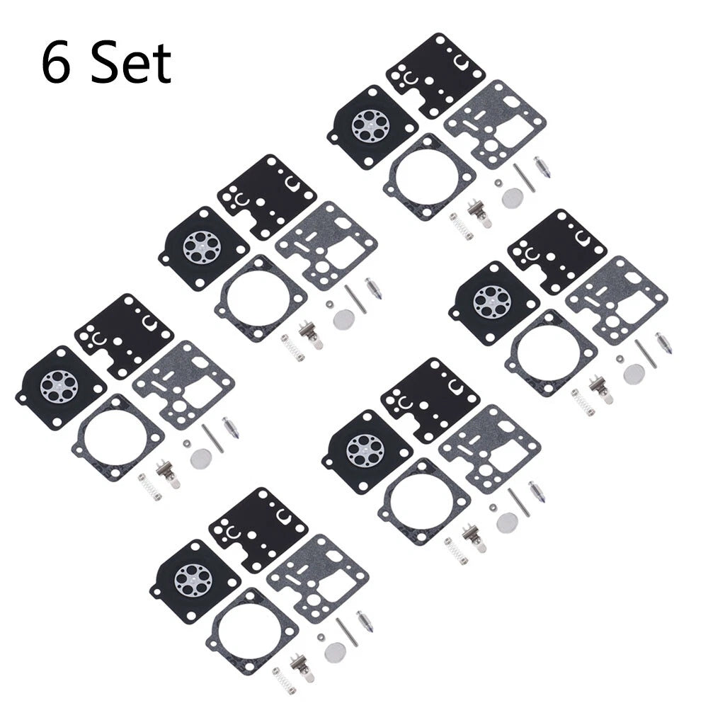 Set of 6 Carburetor Repair Kits for ECHO ES230 ES231 PB230 PB231 GT-200 ZAMA RB-107