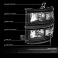 Black Clear Corner Headlights for Chevy Silverado 1500 (2014–2015)