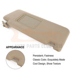 Sun Visor for Toyota Tacoma (2005–2014) Tan with Mirror & Extension