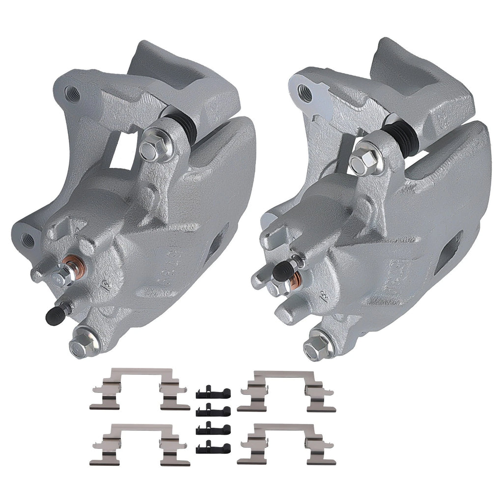 Pair Front Brake Calipers w/Bracket for Chrysler 200, Sebring, Dodge Avenger (2007–2014)