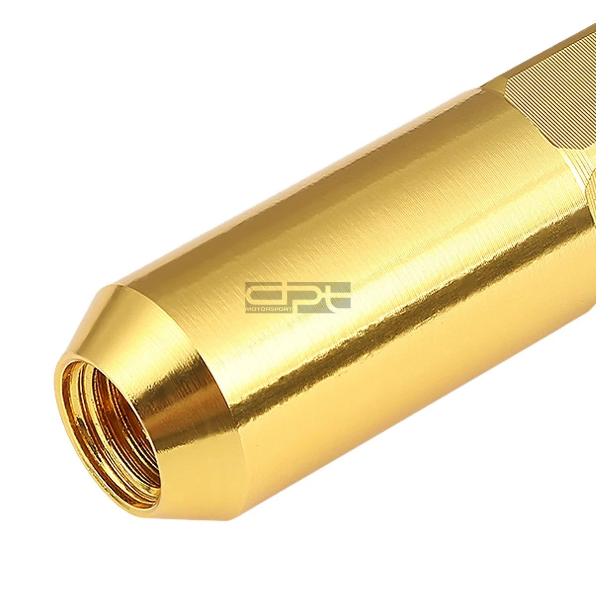 20x M12x1.5 107mm Tall Gold Aluminum Spiked Cap Lug Nuts + Adapter