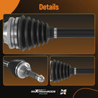 Front CV Axle Shaft Pair for Infiniti G25 G35 G37 (2007–2013)