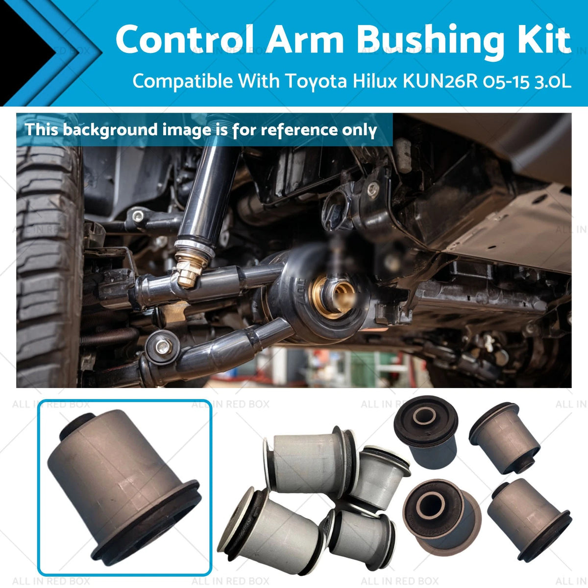 Control Arm Bushing Kit for Toyota Hilux KUN26R (2005–2015)