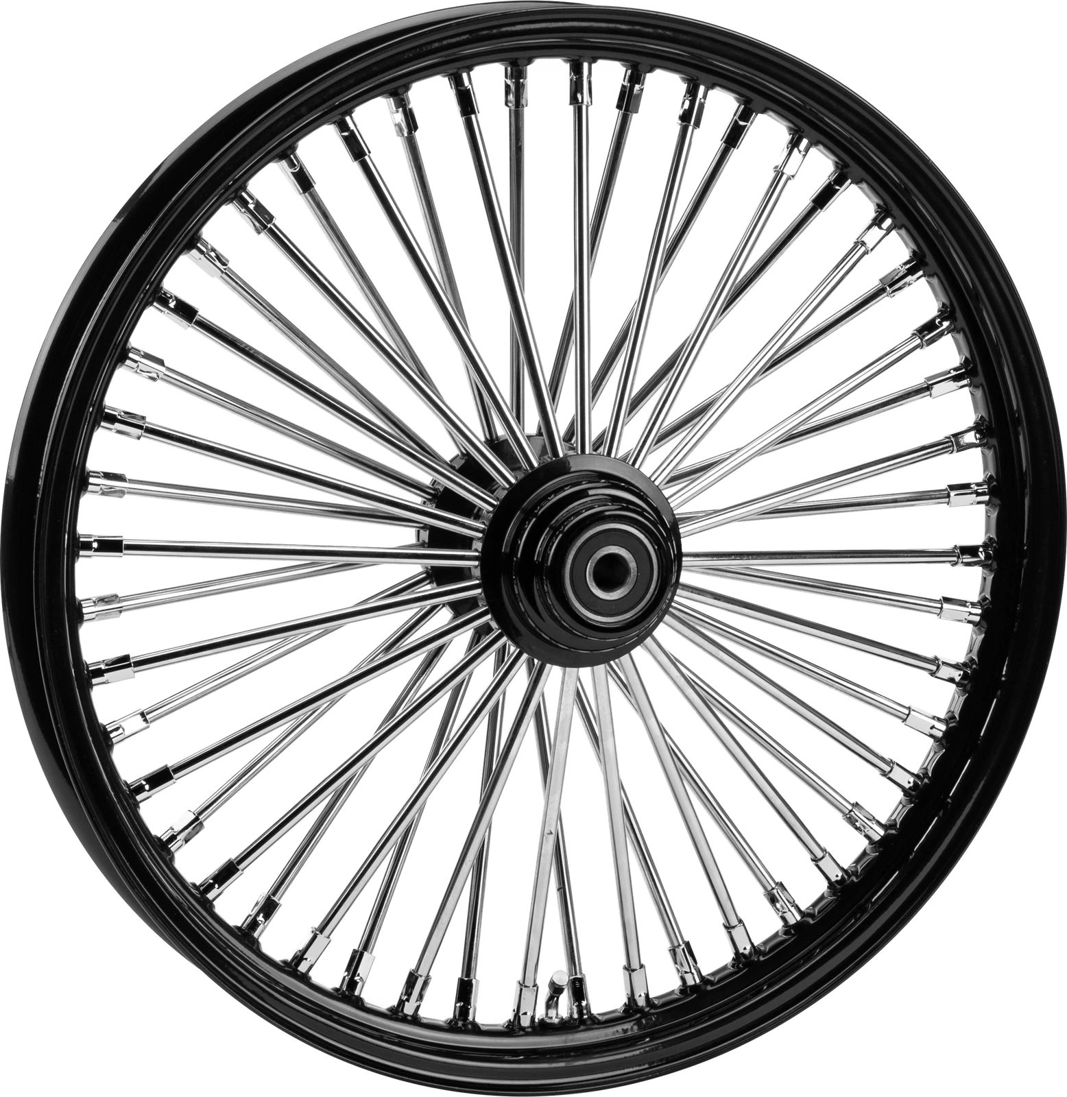 26x3.5 Front Wheel for V-Twin (HardDrive) - Black Spoked, 48 Spokes