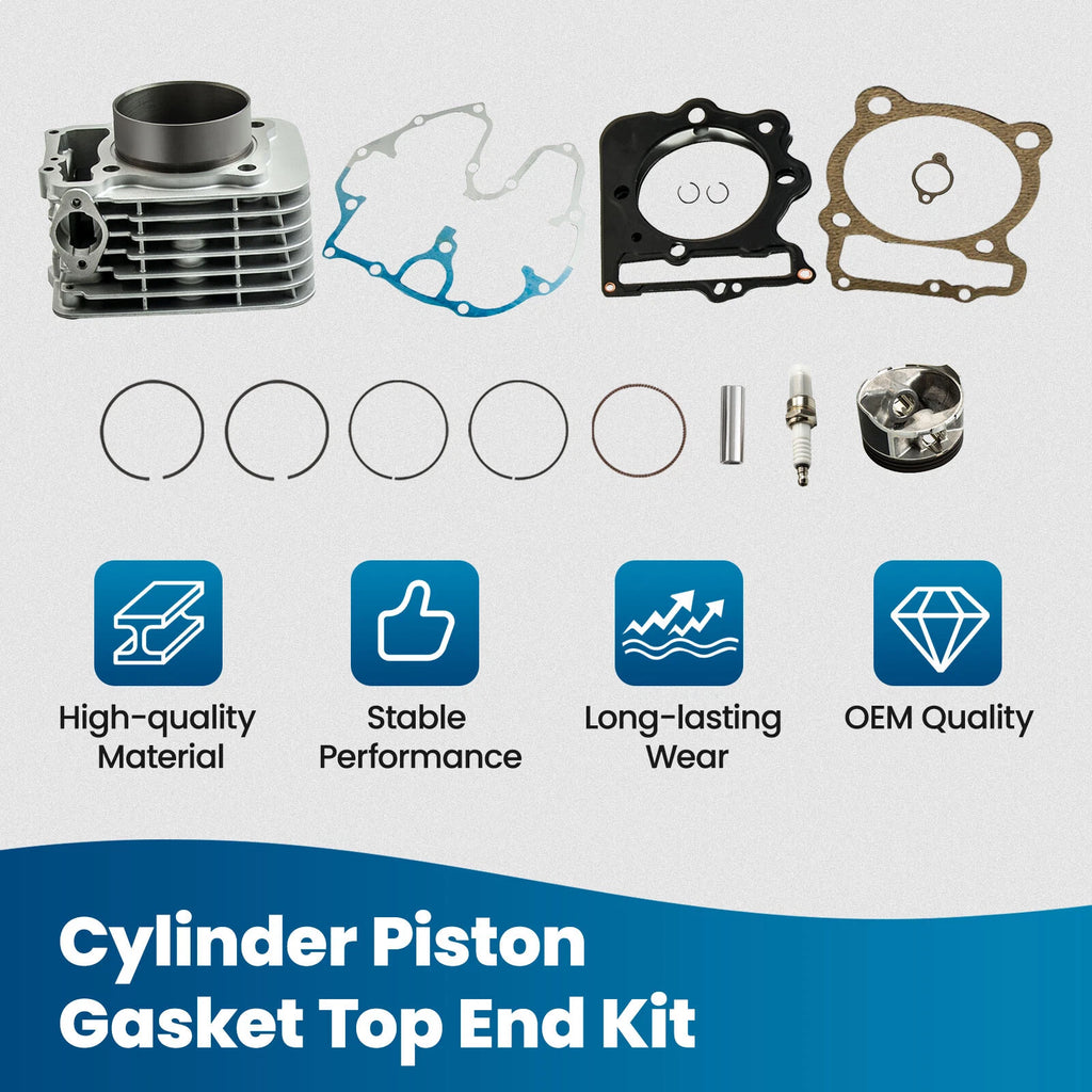 Cylinder Piston Gasket Top End Kit for Honda Sportrax 400 TRX400EX (1999–2008)