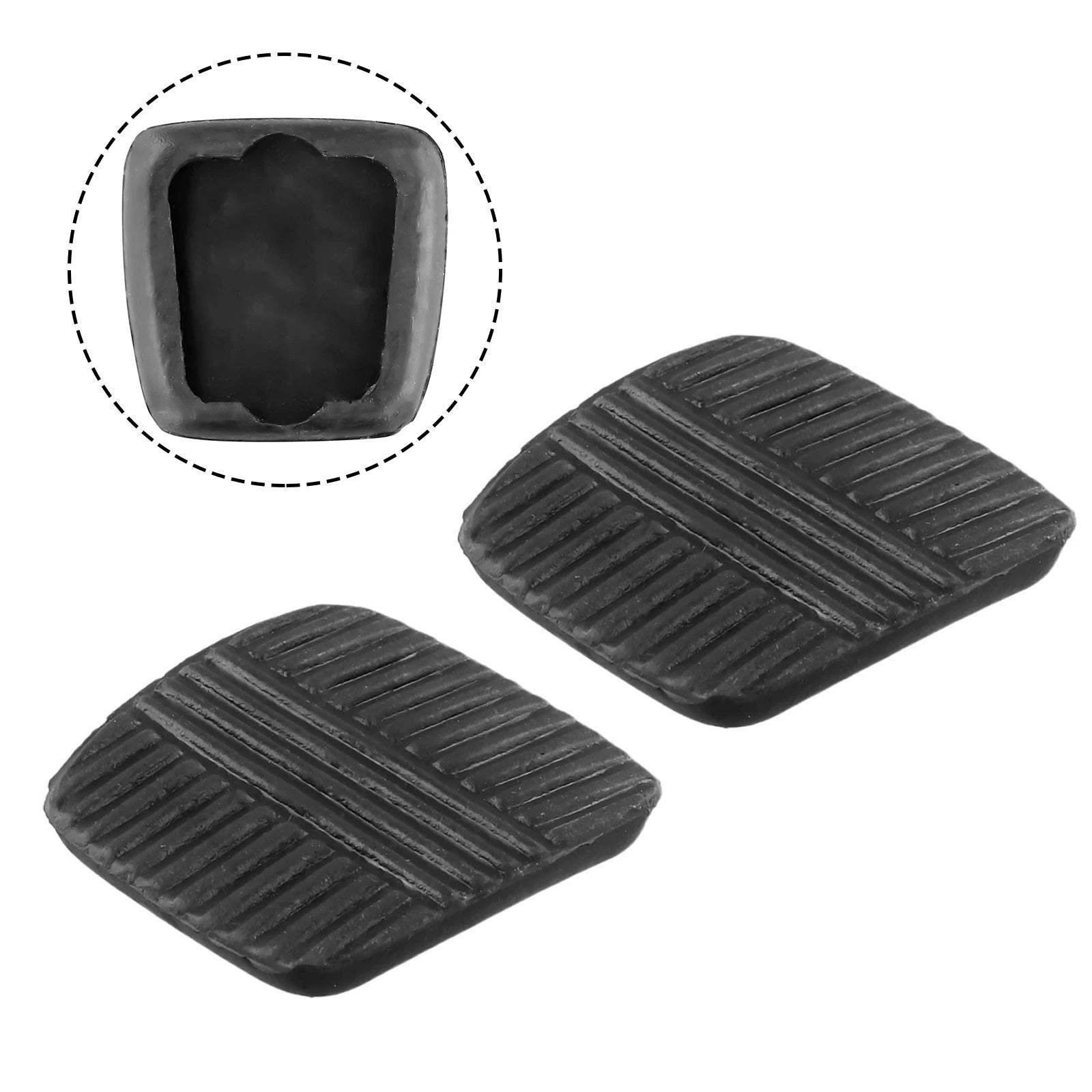 Set of 2 Brake Clutch Pedal Rubber Pads for