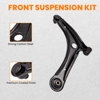 Front Control Arms Sway Bar End Link Tie Rod for Jeep Compass (2007–2016)