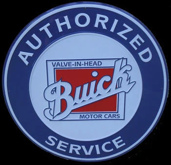 Valve Head Service Sign for Buick Motor Cars (GM)