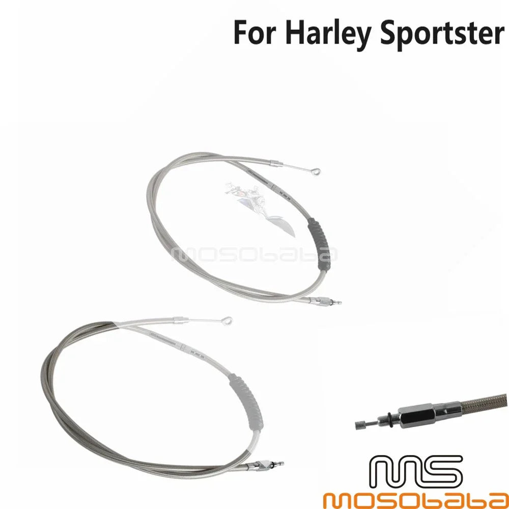 1.4M Stainless Clutch Cable for Harley Sportster XL883 XL1200 (1996-2015)