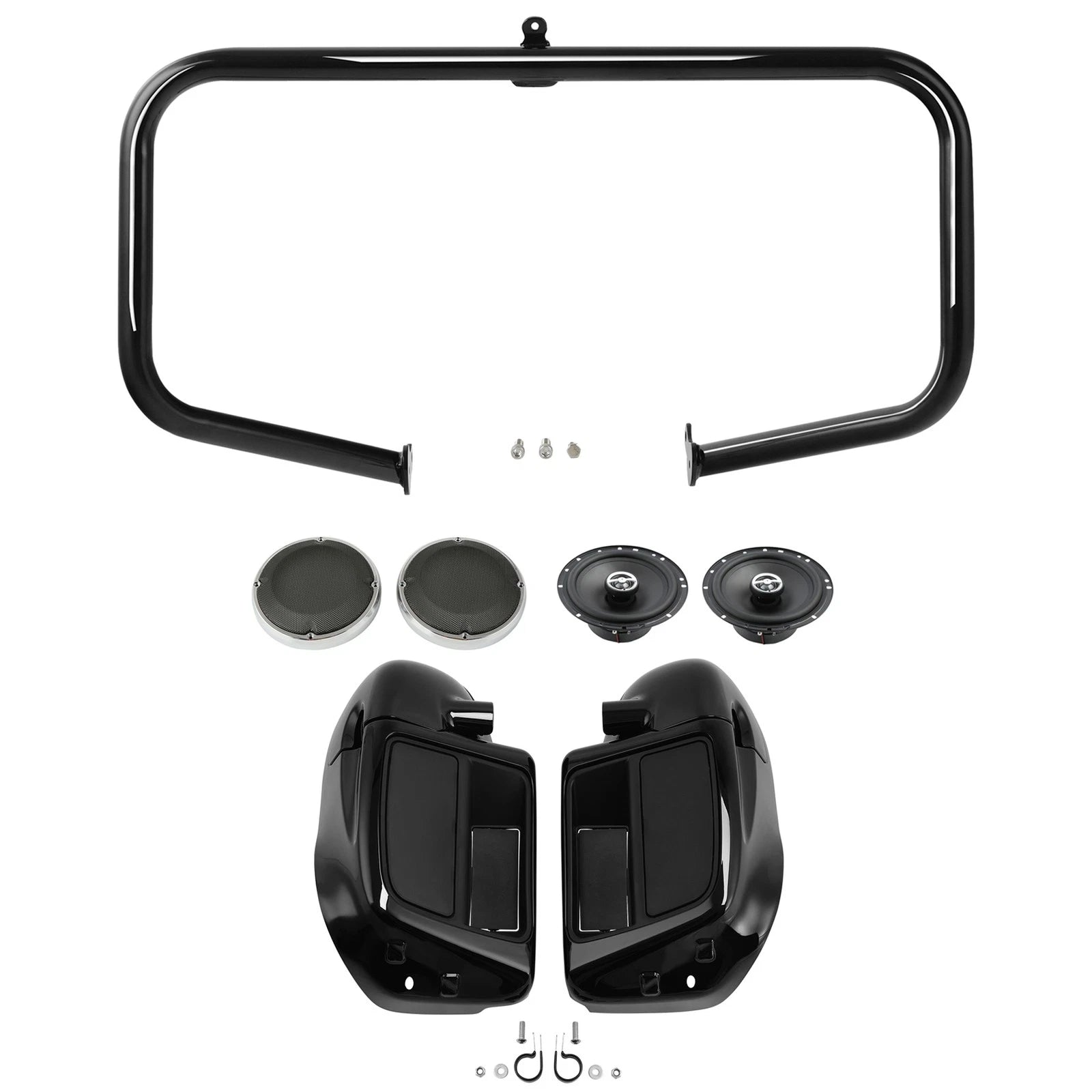 Lower Vented Fairings Speakers Engine Guard for Harley Touring (2014–2024)
