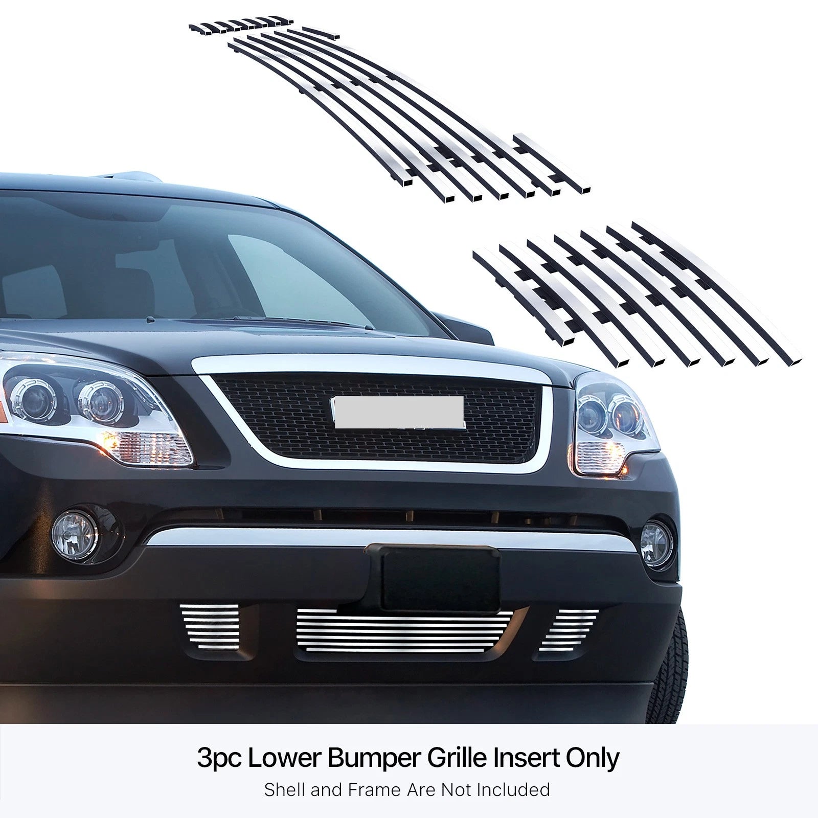 Stainless Chrome Billet Grille Insert for GMC Acadia (2007-2012)