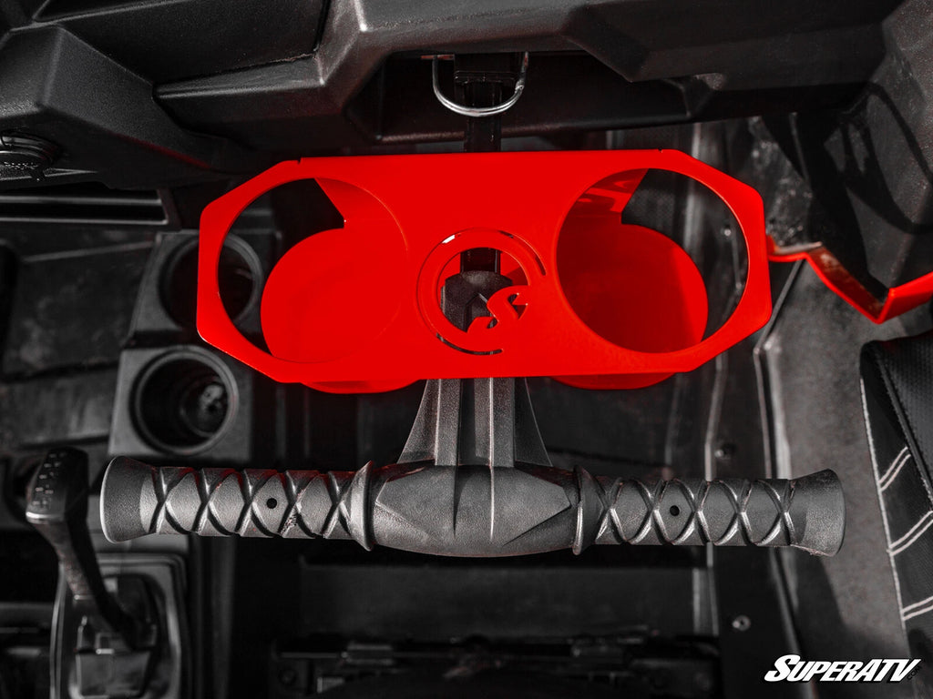 Grab Bar Cup Holder for Polaris RZR 900/1000 (See Fitment) - Red