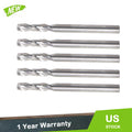 Set of 5 1/8" Diameter 2 Flute End Mills for Various Applications