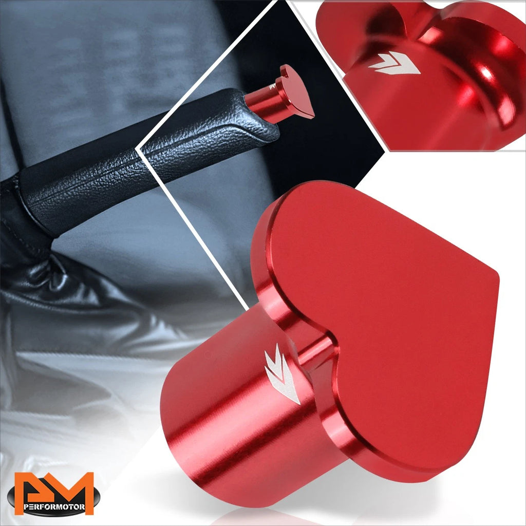 NRG DB-H001RD Red Heart Shape Hand E-Brake Drift Button for Nissan 240SX (1989–1998)