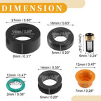 Set of 4 Fuel Injector Seal O Rings for Honda DSM (NBR Rubber)
