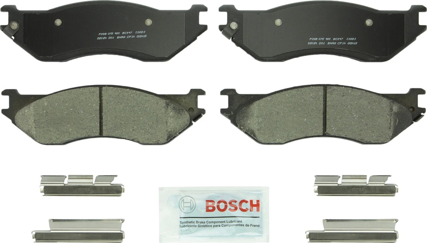 Front Brake Kit 336mm Disc Rotors & Bosch Pads for Dodge Ram 1500 (2002–2003)