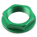 CNC Triple Tree Stem Yoke Center Hole Nut for Universal Motor Bike Green