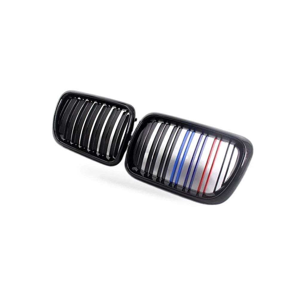 Black Tri-Color M-Style Front Grille for BMW 3 Series E36 (1997–1999)