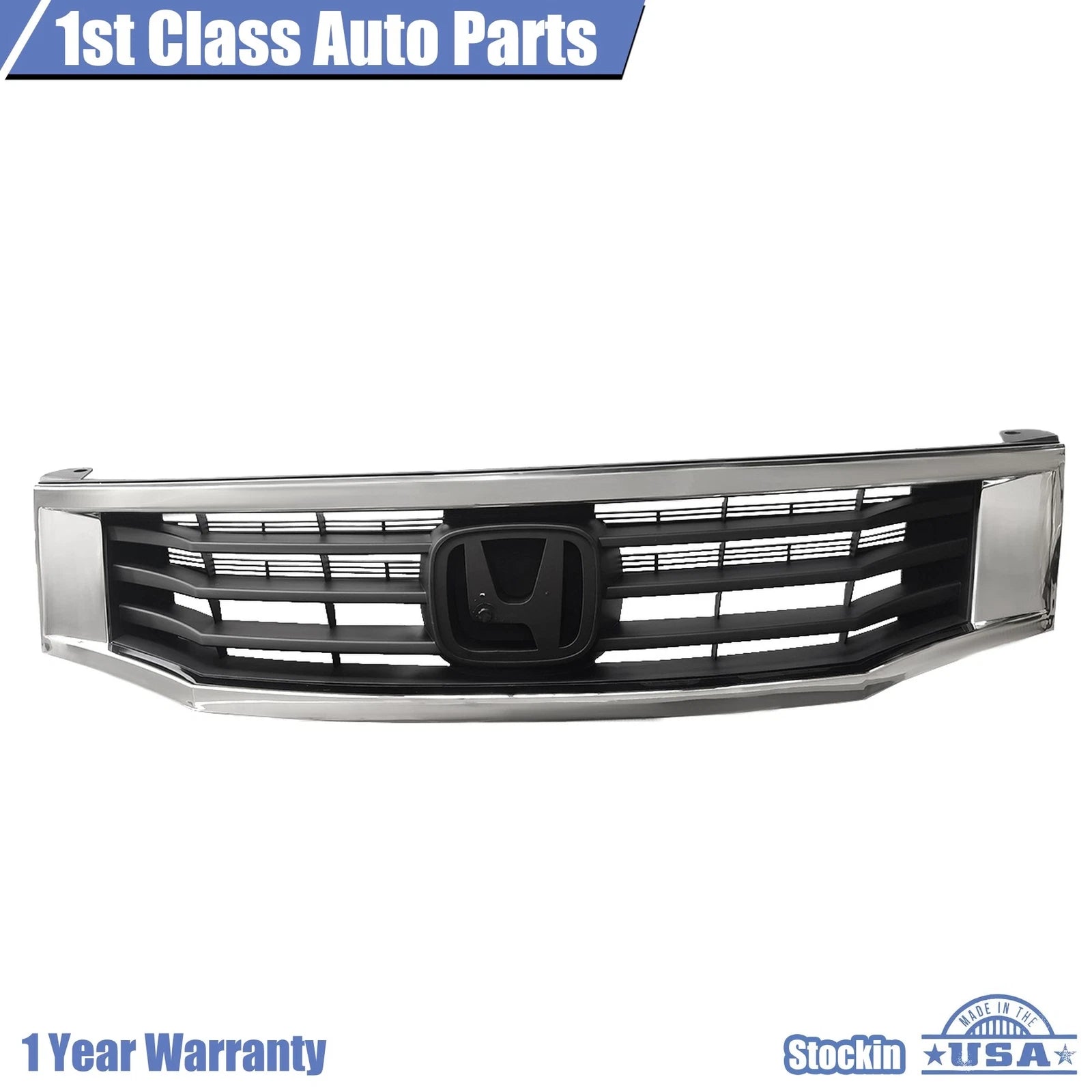 Front Chrome Trim Bumper Grille for Honda Accord Sedan (2008–2010)