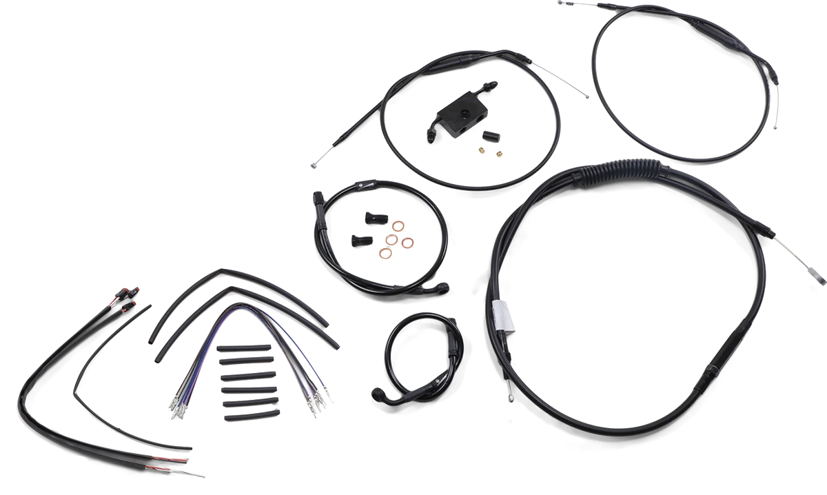 Extended Handlebar Cable and Brake Line Kit for Harley Sportster (2014–2023)