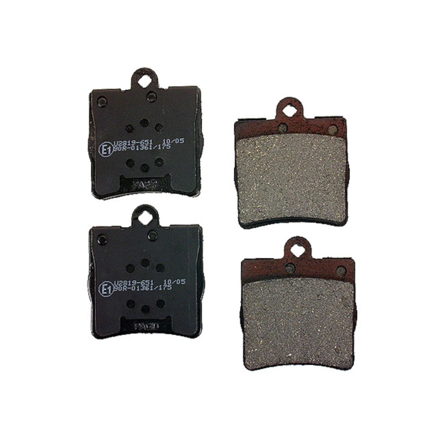 Set of 4 Rear Disc Brake Pads for Mercedes-Benz C240, C230 (Hella Pagid 355008961)
