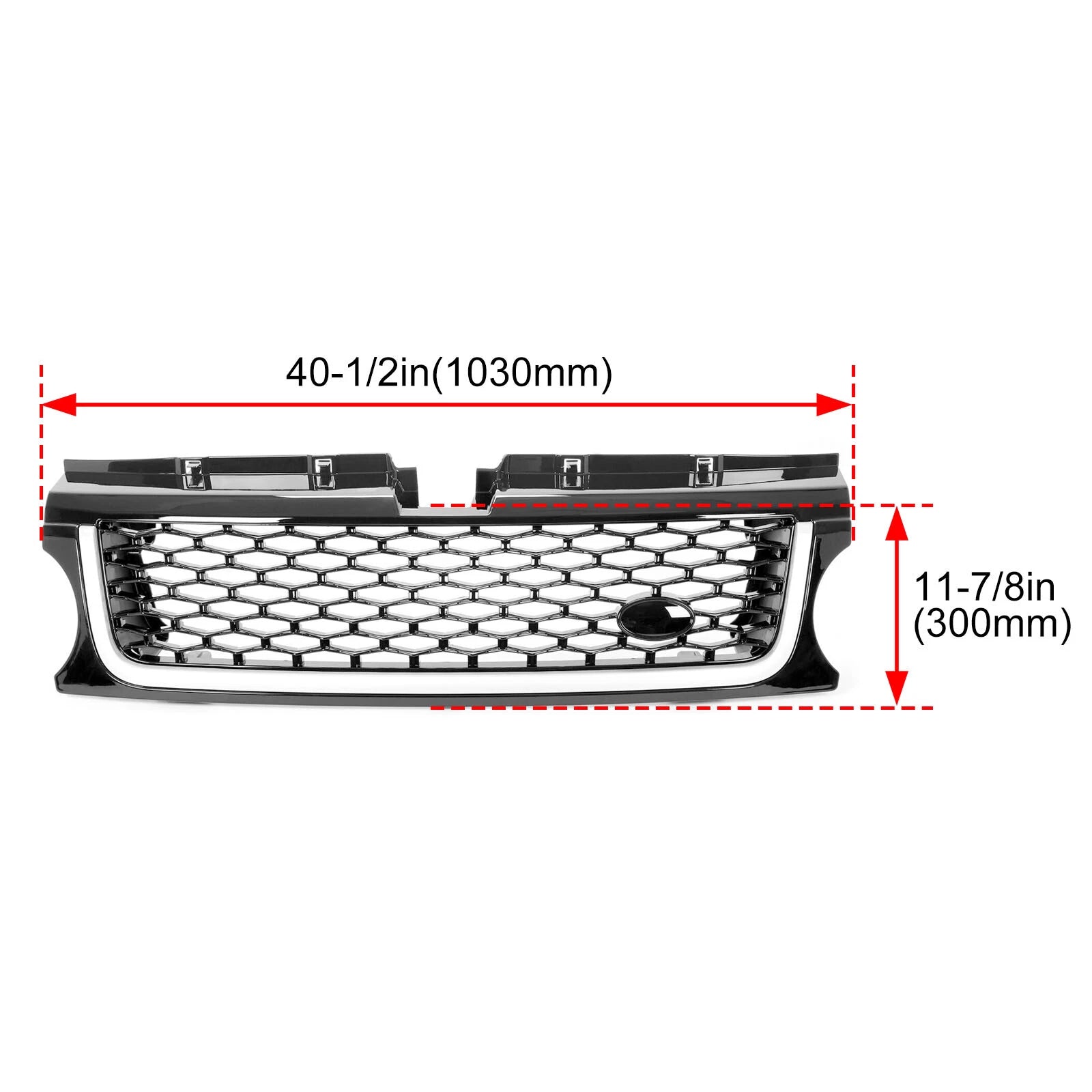 Upper Bumper Diamond Mesh Grille for Land Rover Range Rover Sport (2010–2013)