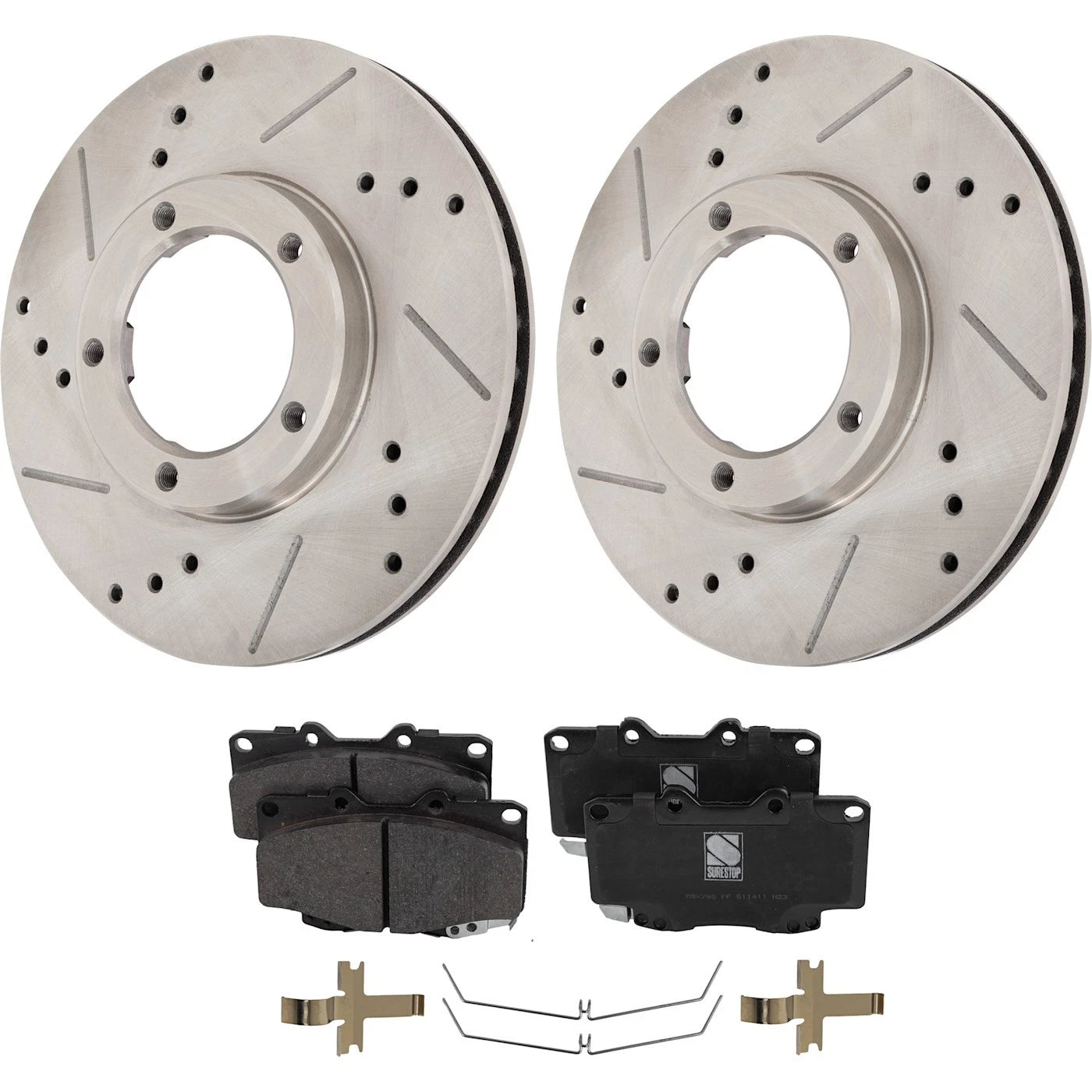 Brake Disc Rotors and Pads Kit for Toyota Tacoma (2000–2002)