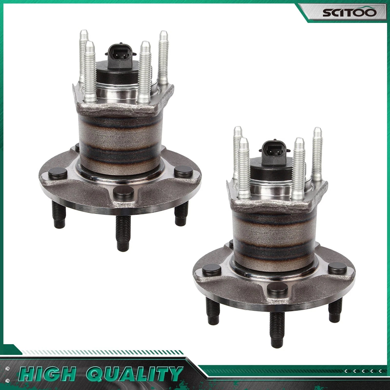 2X Rear Wheel Bearings for Chevrolet Pontiac Saturn (Driver/Passenger Side)