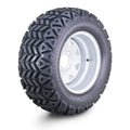 WANDA Golf Cart Tire Assembly 23X10.5-12 on 4x4" ET-25.4 Silver Wheel (14034)