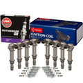 Set of 8 Ignition Coils & Spark Plugs for Dodge Mitsubishi V8