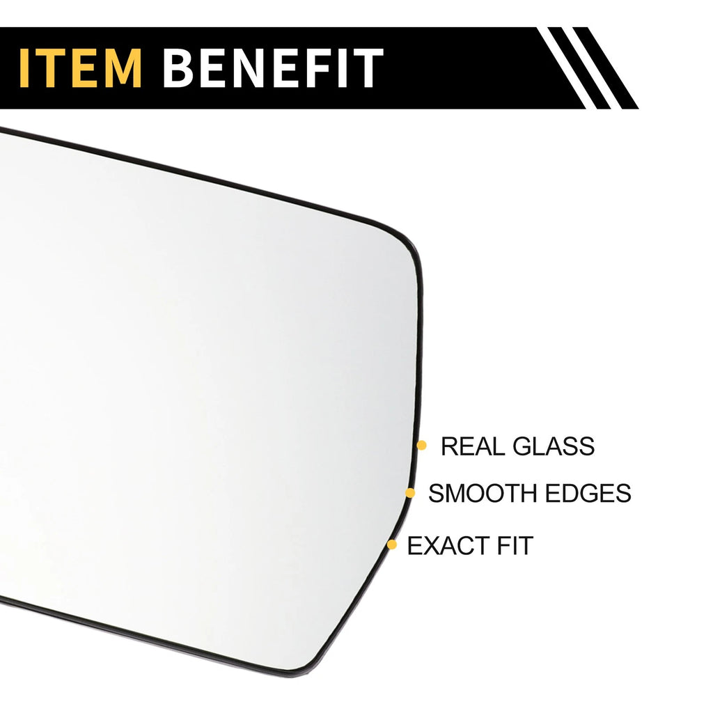 Left Side Mirror Glass Replacement for Ford F-150 (2004–2010)