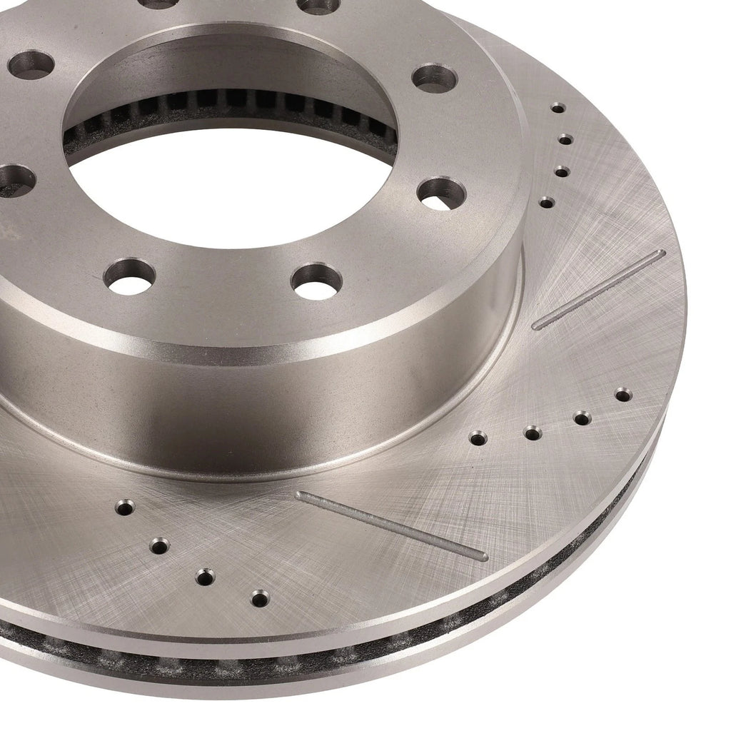 Front Drilled Rotors + Brake Pads for RAM 2500 (2011–2018)