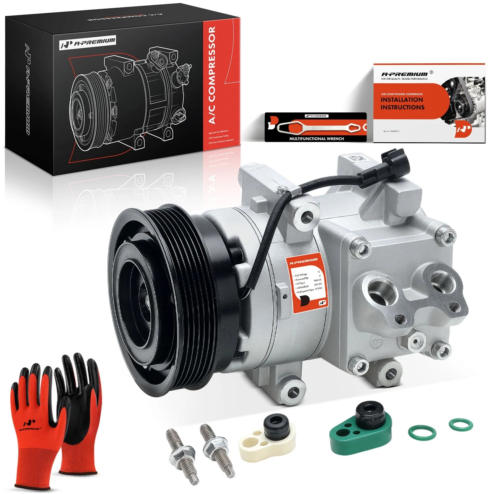 A/C Compressor with Clutch for Ford Fiesta (2011–2013)