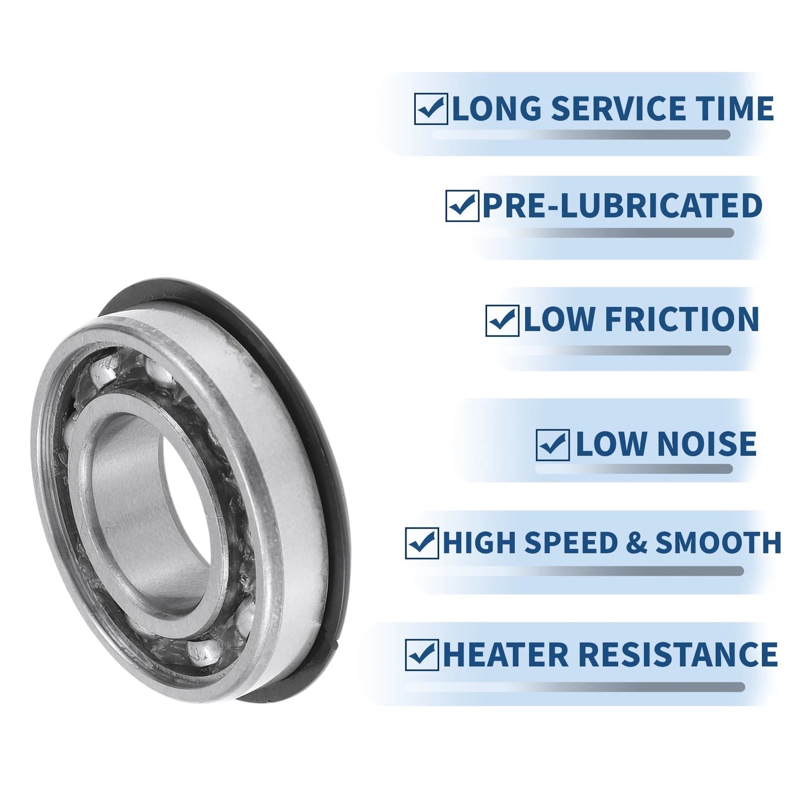 Deep Groove Ball Bearing 22x44x12mm for Scooter Skateboard (P0)