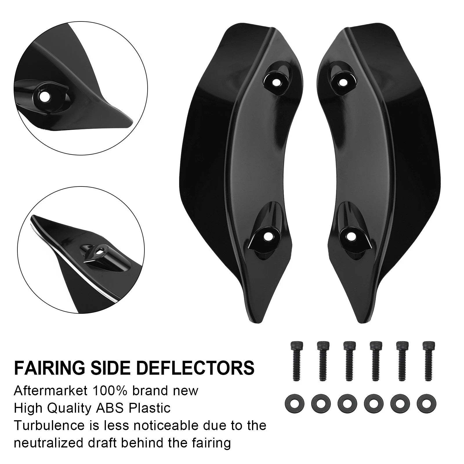 Fairing Windshield Side Wing Deflector for Harley Touring Road Glide (2015–2021)
