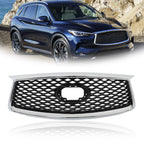 Chrome Black Front Upper Grille for Infiniti QX50 (2019â2023)