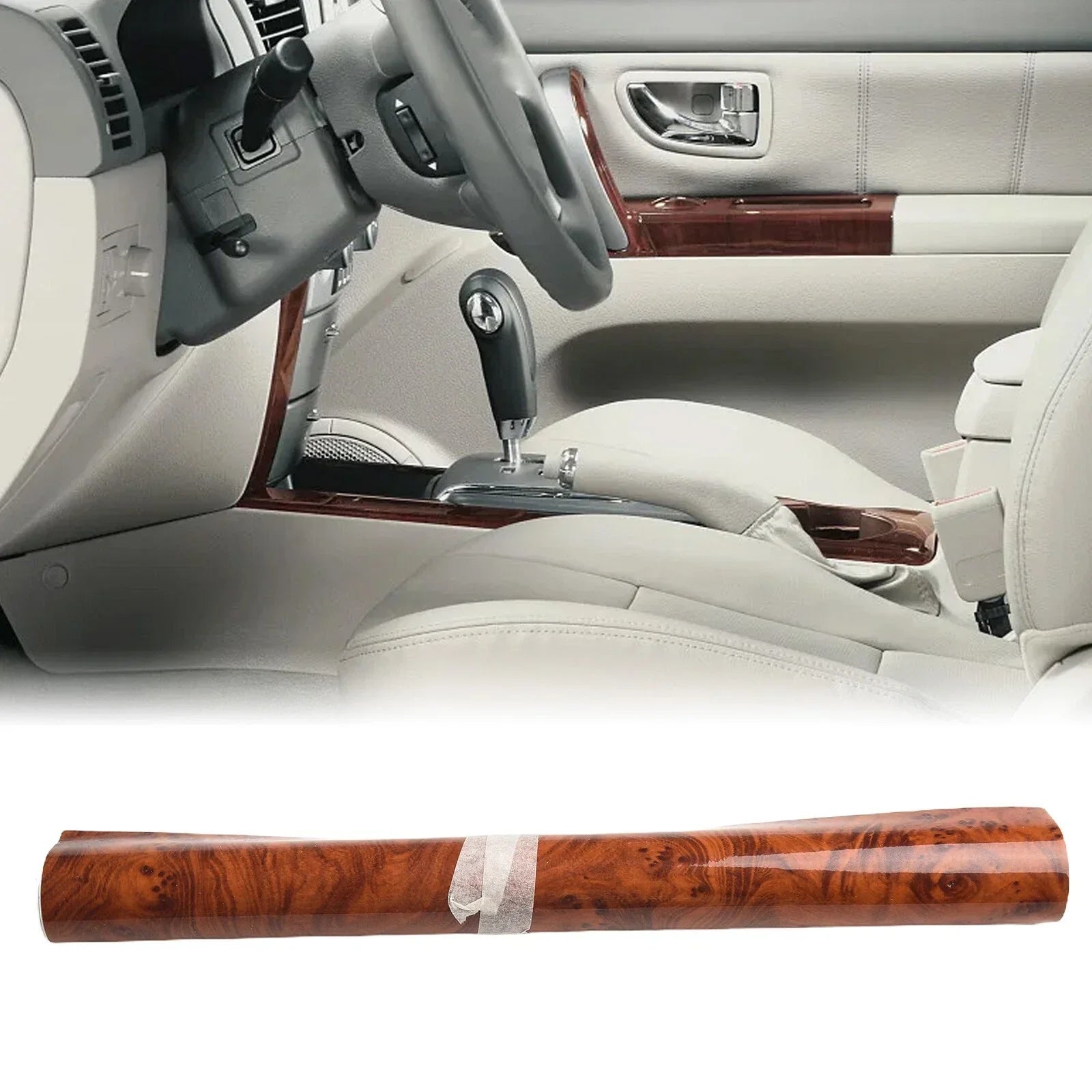 Vinyl Wrap / 1m / Waterproof Walnut Wood Grain Car Decor