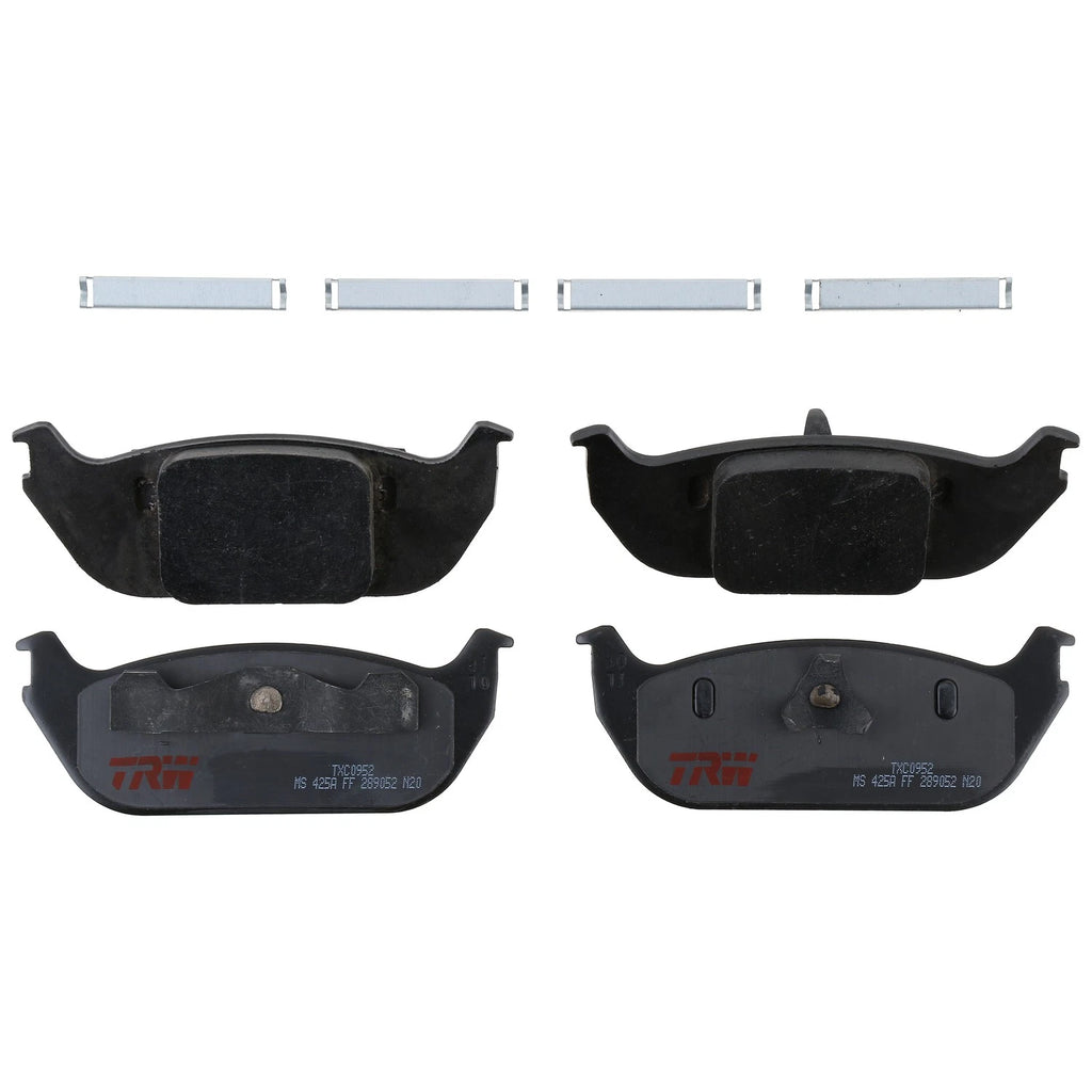 Set of 4 Disc Brake Pads for Lincoln Aviator (2003–2005)
