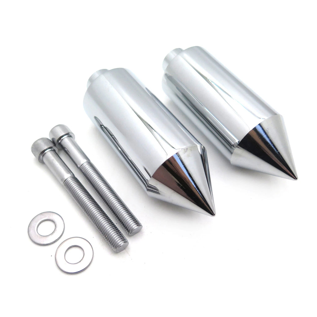 Aluminum Chrome Frame Sliders for Yamaha FZ1 (2006–2011)