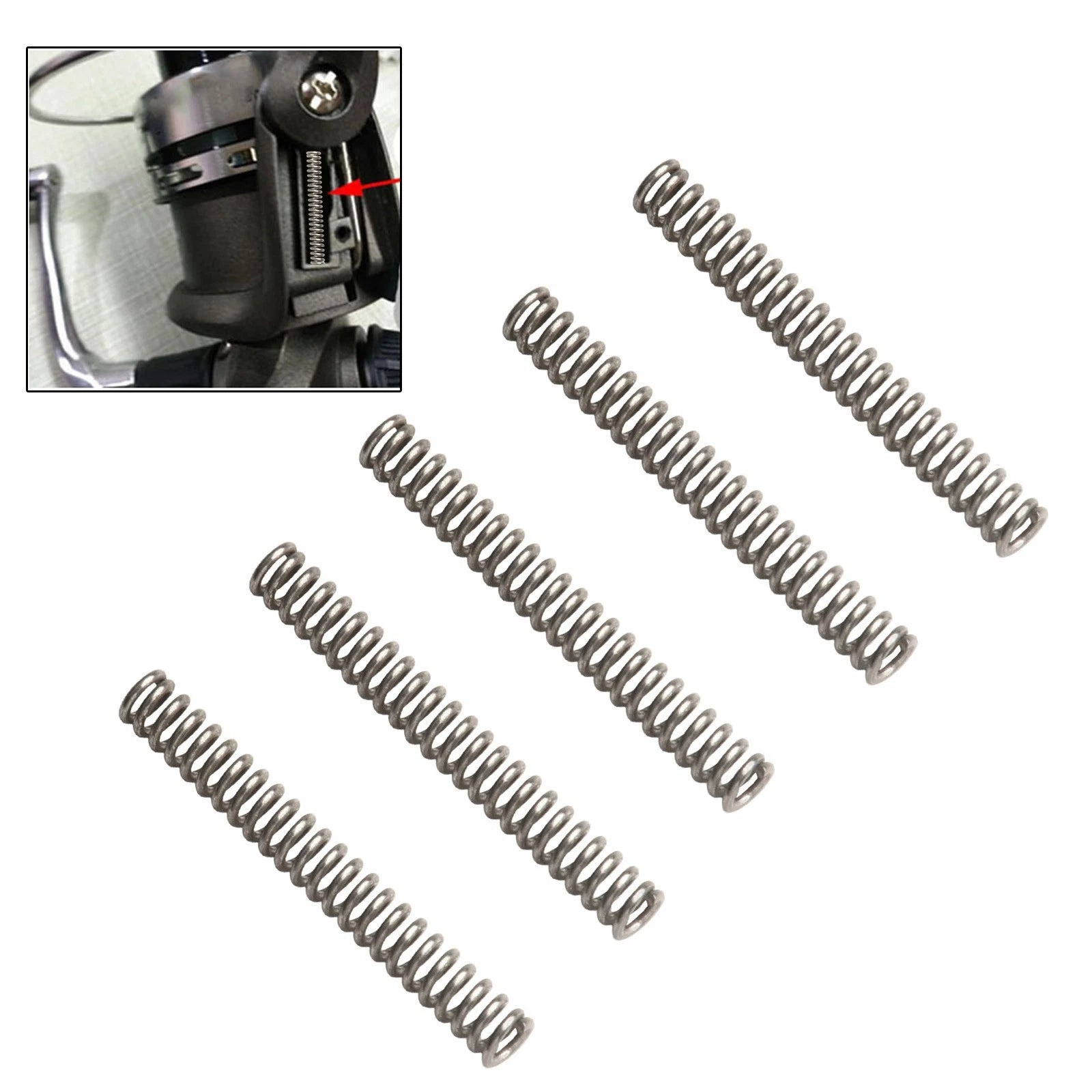 Set of 5 Reel Parts 2.8cm Length 4mm Diameter for Fishing Gear