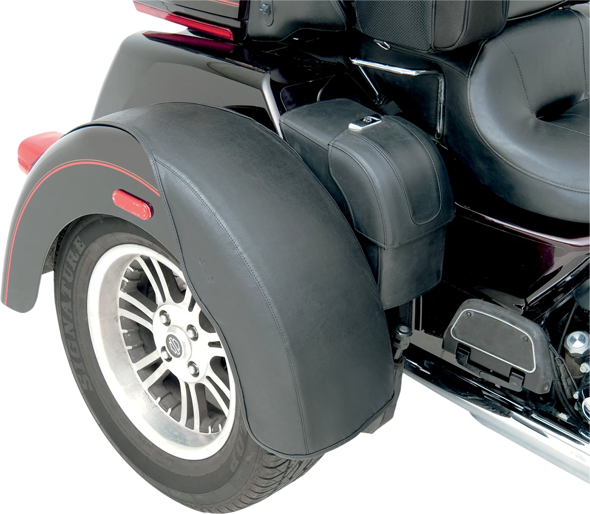 SADDLEMEN Rear Fender Bra Set EX000664B for Motorcycle