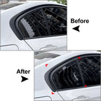 Rear Quarter Louver Trim for BMW 3 Series F30 (2013-2019) Gloss Black