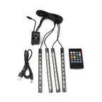 36LED RGB Remote Control Decorative Foot Lamp for Car